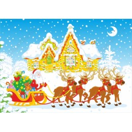 Santa Claus Sleigh арт