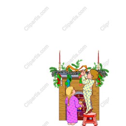 Charming Christmas Fireplace Decoration