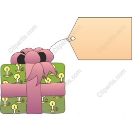 Whimsical Gift with Personalization Tag
