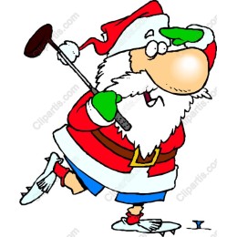 Santa Golfer