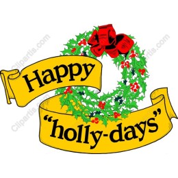 Happy Holly-Days Holiday Wreath