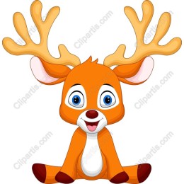 Cheerful Cartoon Deer