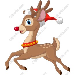 Playful Christmas Reindeer