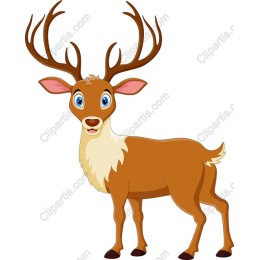 Charming Cartoon Deer