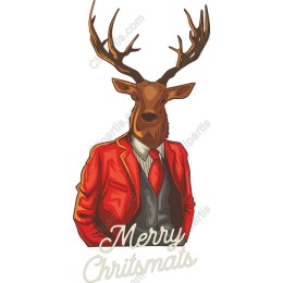 Merry ChritsMats Dapper Deer