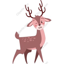 Charming Cartoon Deer