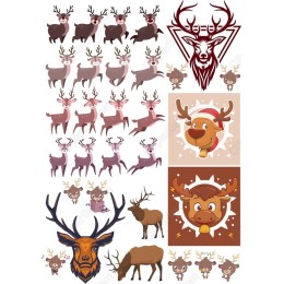 Reindeer Clipart Bundle: Adorable s