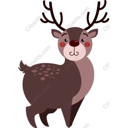 Charming Cartoon Deer