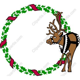 Holiday Reindeer Wreath
