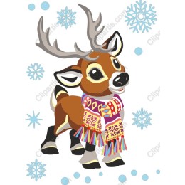 Charming Winter Reindeer