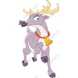 Playful Cartoon Reindeer