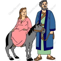 Historical Couple on Donkey
