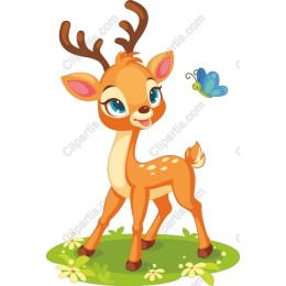Charming Cartoon Deer