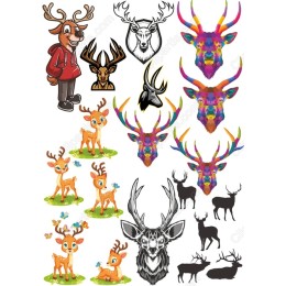 Vibrant Deer Collection - Adorable Fawns and Majestic Stags