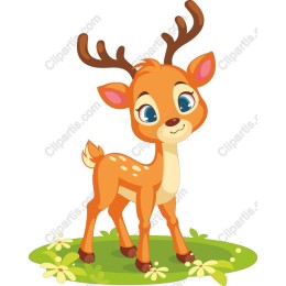 Cute Cartoon Deer
