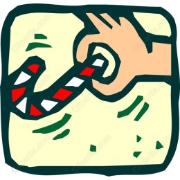 Hand-Gripped Candy Cane
