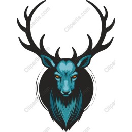 Stylized Deer Head