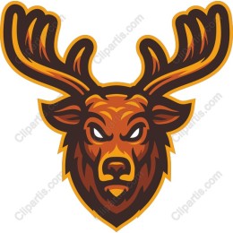 Fierce Stag Head