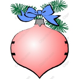 Festive Pink Christmas Ornament