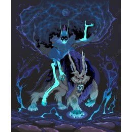 Mystical Warrior Riding Beast