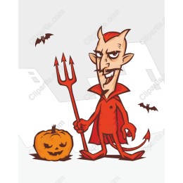 Playful Halloween Devil