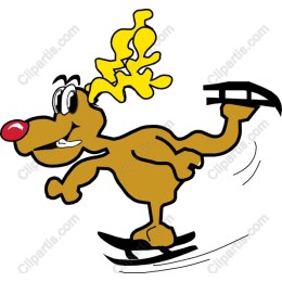 Skating Reindeer
