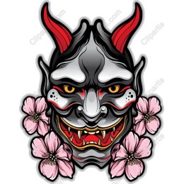 Fierce Japanese Demon Mask