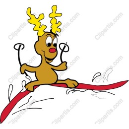 Reindeer Skiing