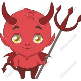 Cheerful Devil Cartoon
