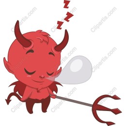Playful Cartoon Devil