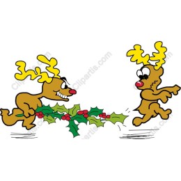 Playful Holiday Reindeer