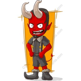Playful Cartoon Devil