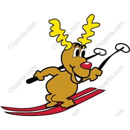 Skiing Reindeer