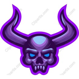  Skull with Horns Art