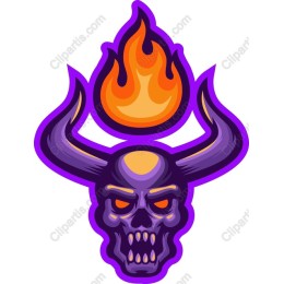 Fiery Skull
