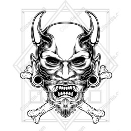 Fierce Demon Skull