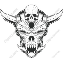 Skull with Horns