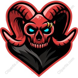 Fierce Skull and Horns