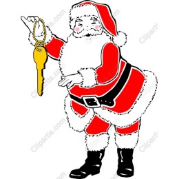 Santa Claus with Golden Key