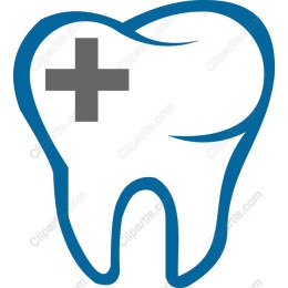 Dental Tooth Icon with Medical Cross