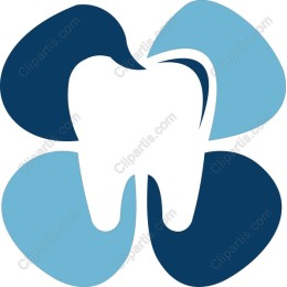Dental Care - Tooth in Blue