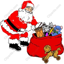 Santa Claus with Gift Sack