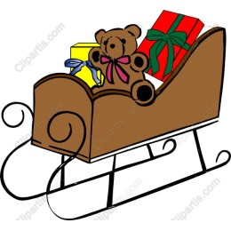Sleigh Full of Joy: Teddy Bear and Gifts