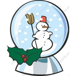 Charming Snowman Snow Globe