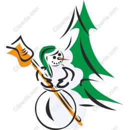 Festive Snowman with Axe