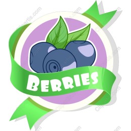 Vibrant Blueberry Badge
