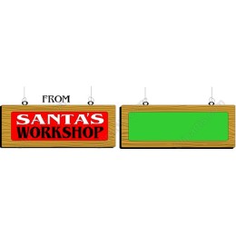 Santa's Workshop Sign