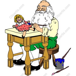 Nostalgic Craftsman Painting Doll