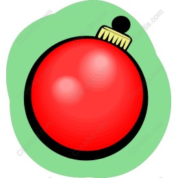 Vibrant Red Christmas Ornament