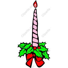 Festive Holiday Candle